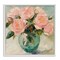 Stupell Industries Pink Roses in Green Vase Framed Giclee, design by Gina Kelly